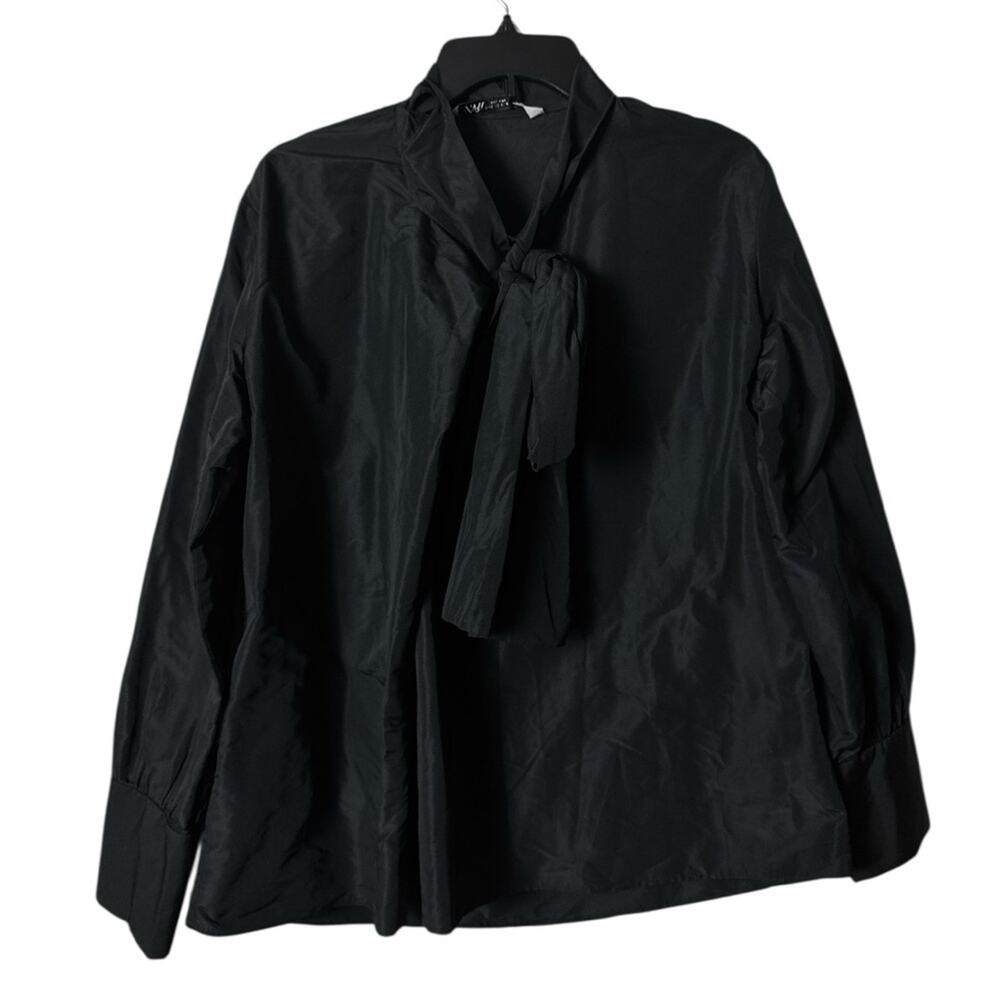 Zara Women's Black Long Sleeve Blouse Sz S NWT